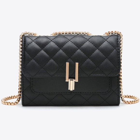 Harmony In Nature Handbags - Sleek Mini Crossbody Bag - Black